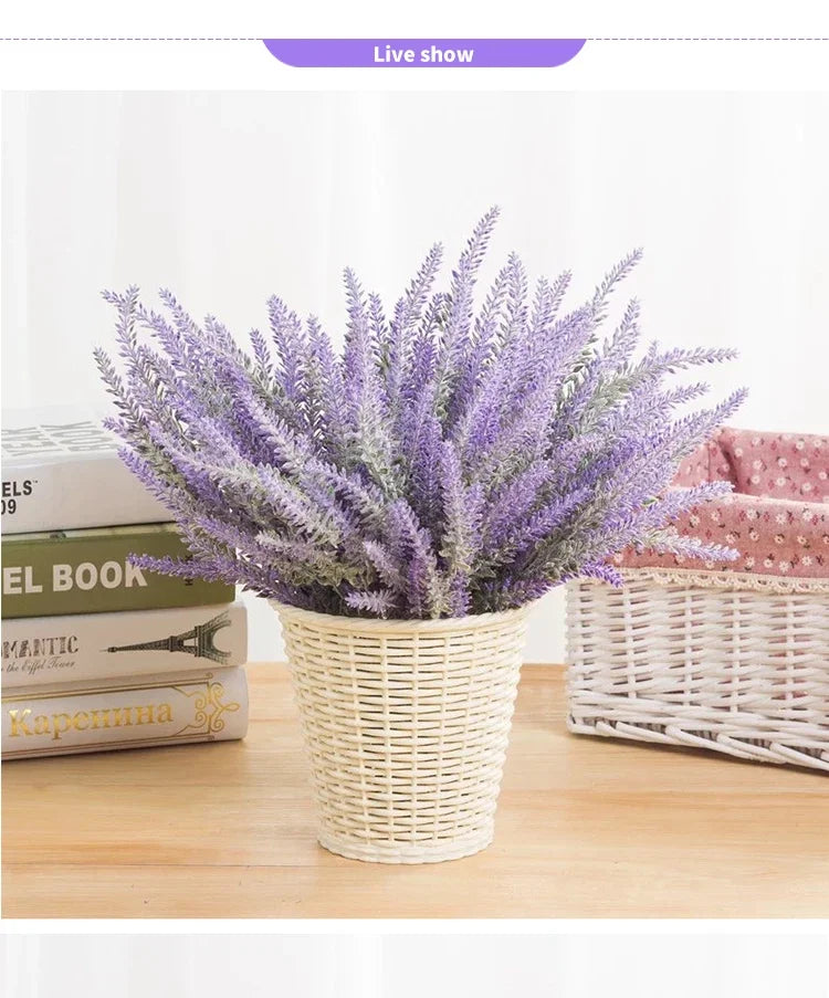 Provence Lavender Artificial Flowers for Home and Event Decor