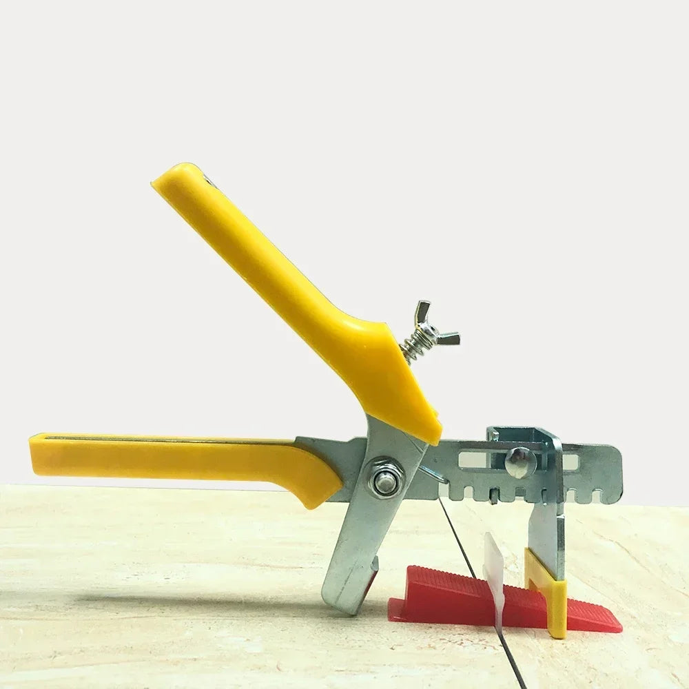 Tile Leveling System with Clips, Wedges & Pliers