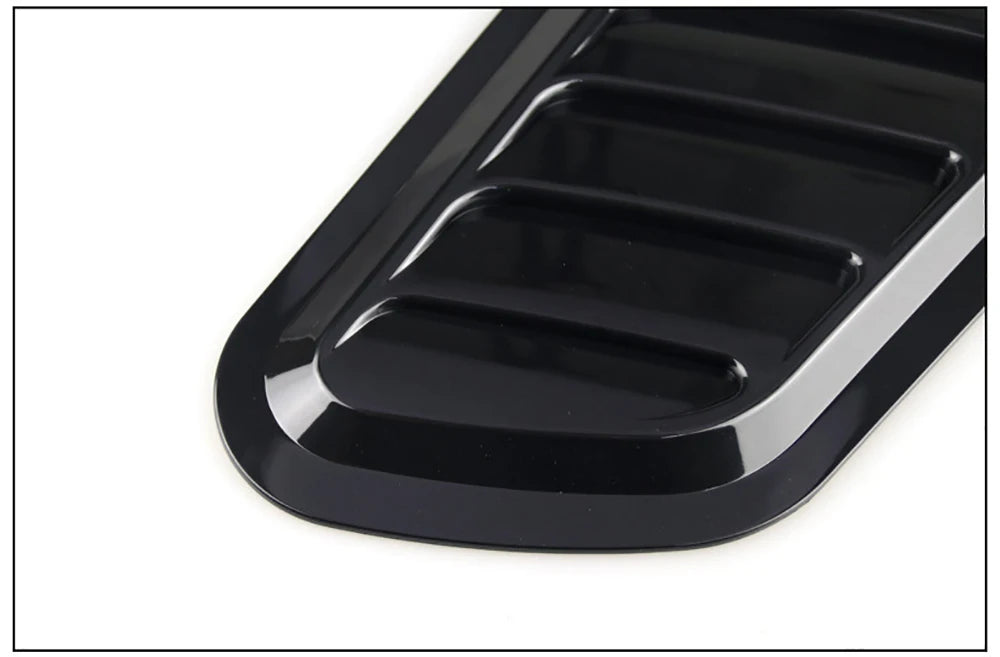 Carbon Fiber Style Car Hood Scoop Vent Covers (Pair)
