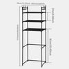 3-Tier Over-the-Toilet Storage Rack with Hooks