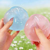 Blue Coconut Oil Moldable Squeeze Ball for Stress Relief