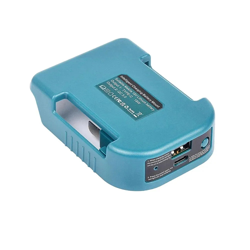 USB & Type-C Power Adapter for Makita 18V Batteries