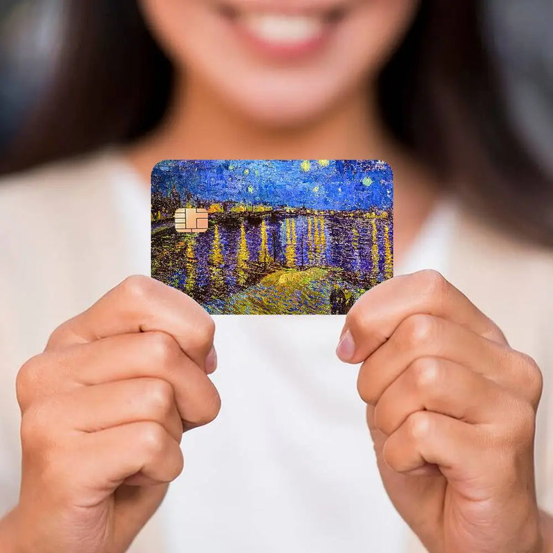 Skin para Tarjeta de Crédito Estilo Van Gogh