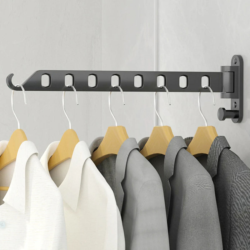 Wall-Mounted Foldable Clothes Drying Rack