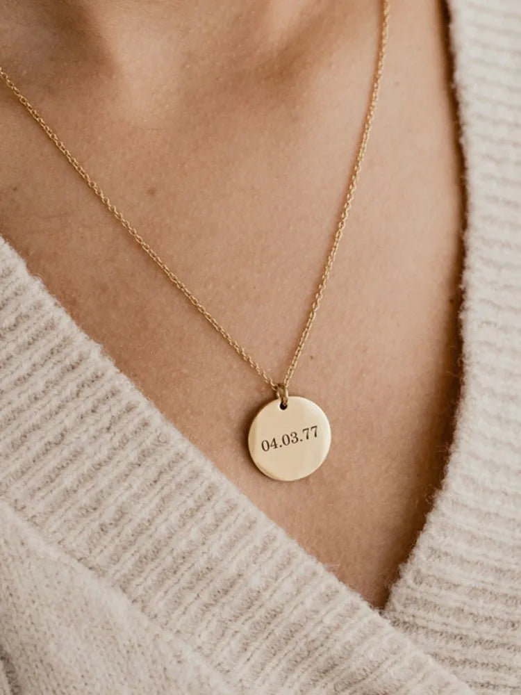 Collar de Nombre Personalizado en Acero Inoxidable
