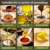A collection of various oils and sauces including peanut oil, olive oil, soya sauce, rapeseed oil, spice, and sesame oil disp