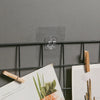 Clear Self-Adhesive Hooks (2-Pack)