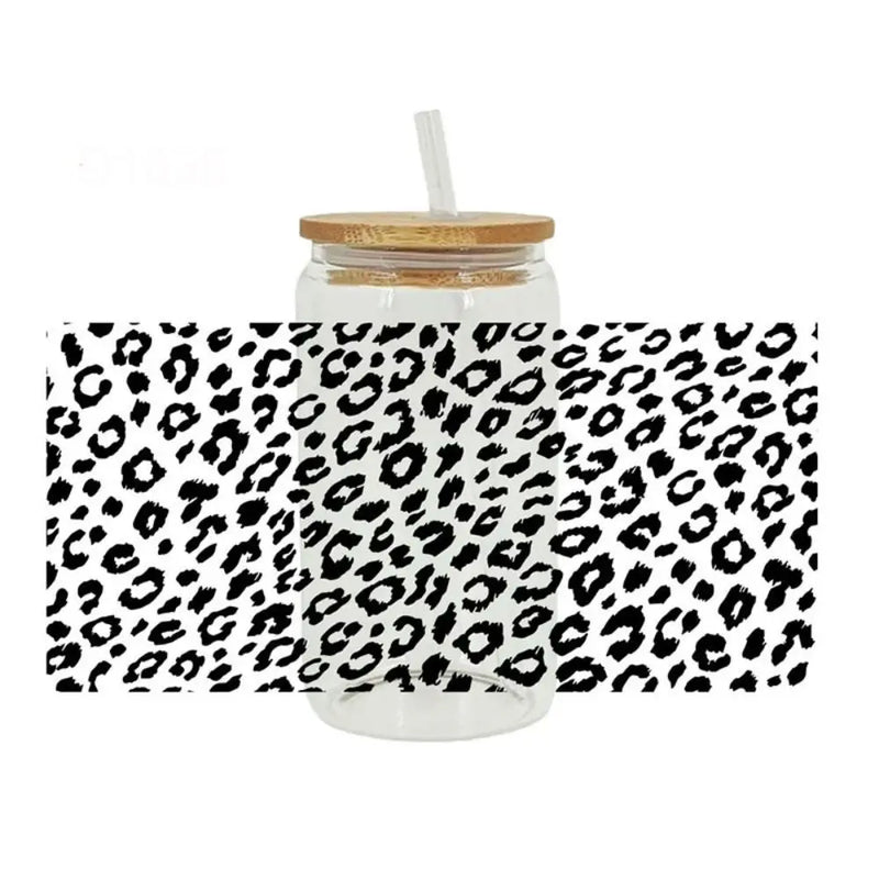 Leopard Print UV DTF Cup Wrap Sticker