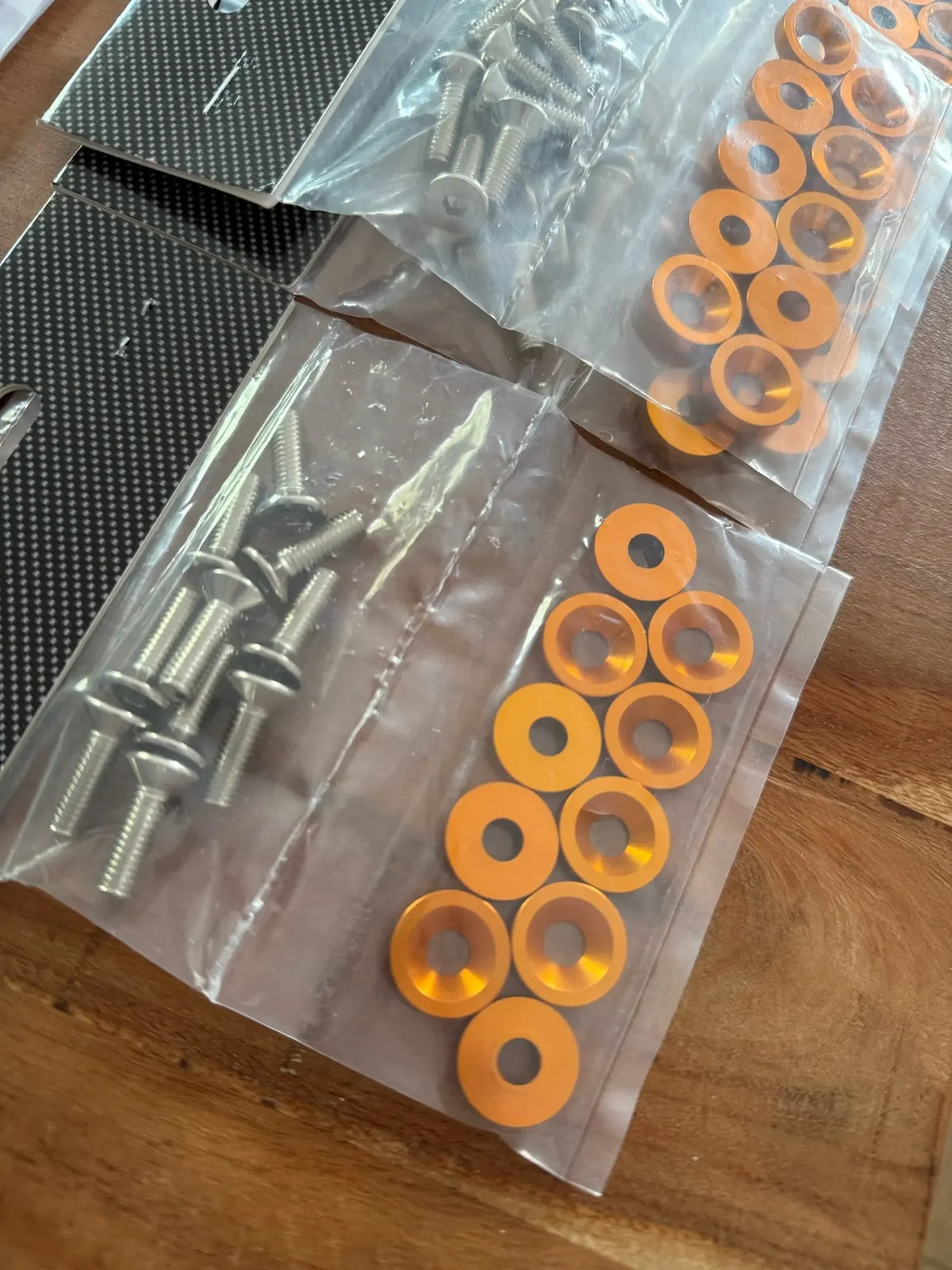 CNC Aluminum Fender Washer & Bolt Kit (M6) for Car Customization