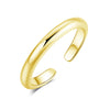 Gold-Plated Geometric Zircon Toe Ring