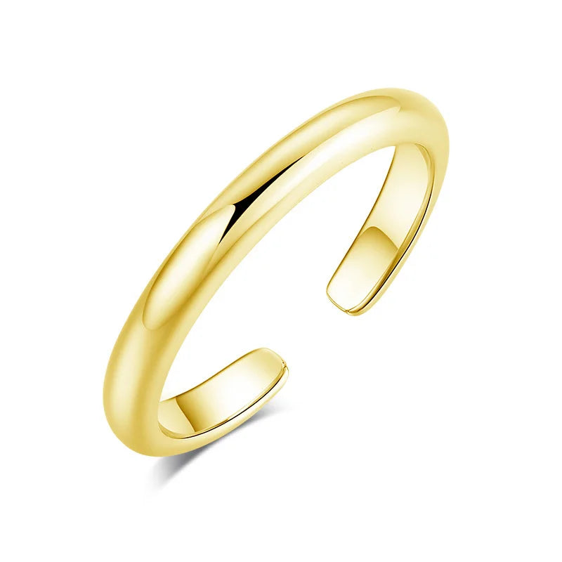 Gold-Plated Geometric Zircon Toe Ring