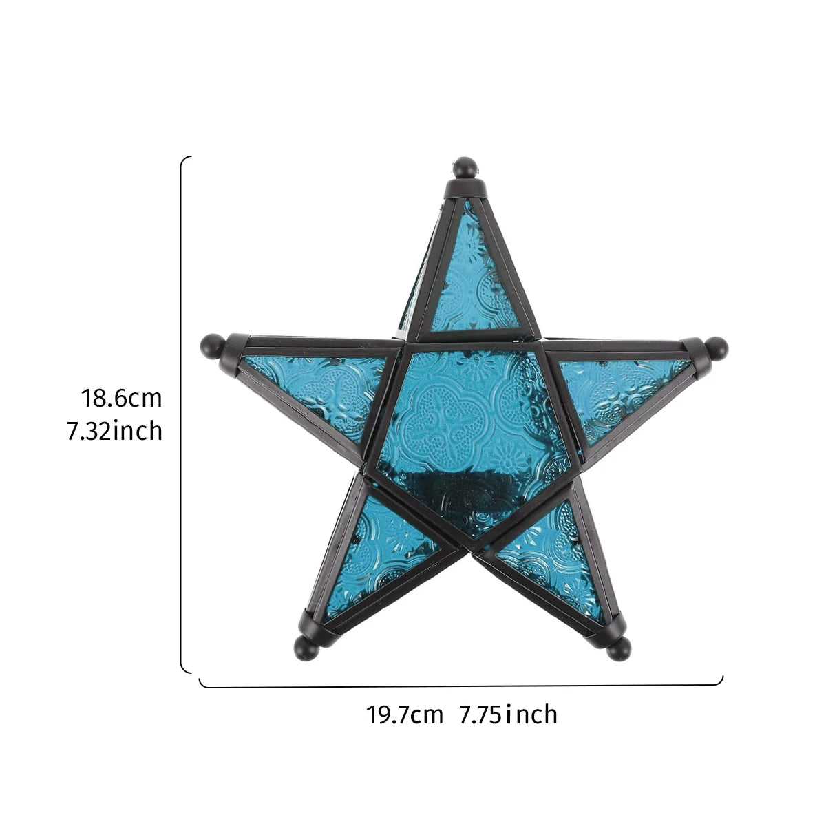 Forged Iron Star Hanging Candlestick