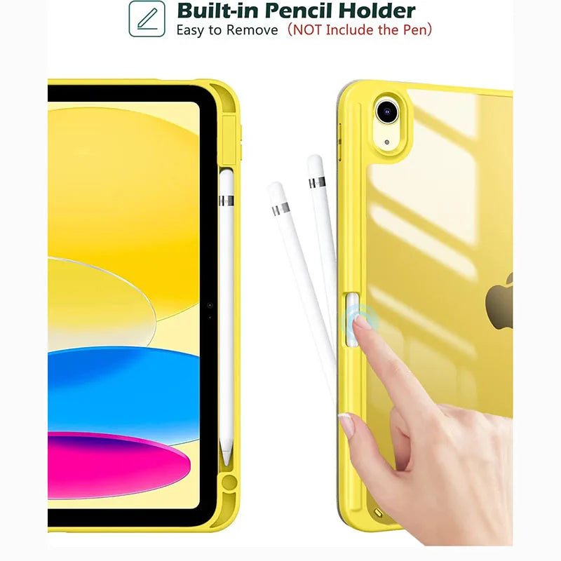 Slim Hybrid iPad Case with Pencil Holder and Tri-Fold Stand