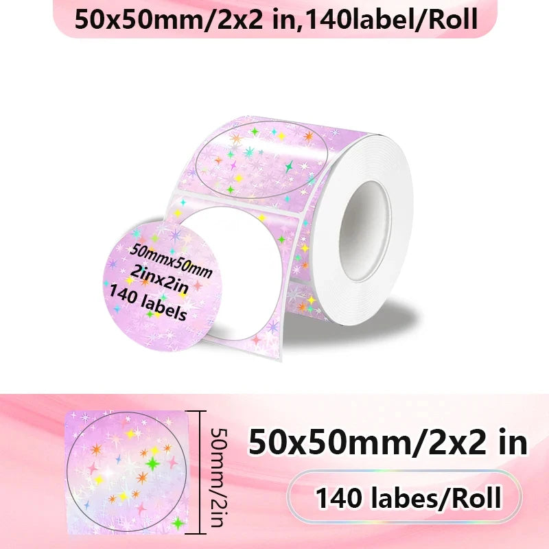 Self-Adhesive Thermal Label Rolls for Mini Printers