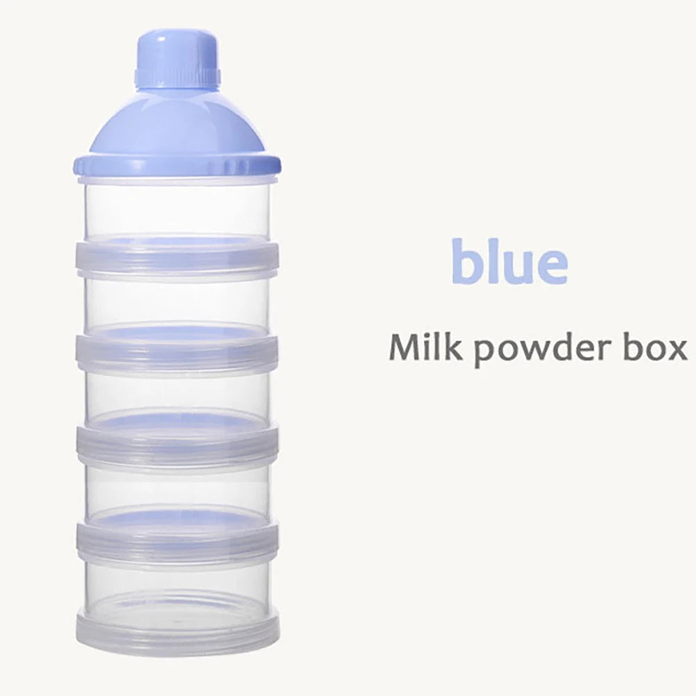 Portable Milk Powder Dispenser with Storage Compartments