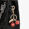 Crystal Cherry Keychain with Lobster Clasp