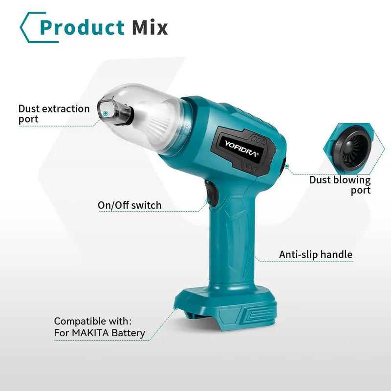 Compact Cordless Vacuum & Blower for Home and Car