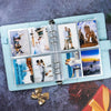 A5 PU Leather Photo & Card Organizer Binder with 4-Pocket Sleeves