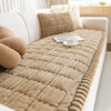Soft Corduroy Sofa Cushion Cover with Non-Slip Backing