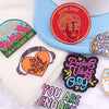 Encouraging Embroidery Iron-On Patches for Clothing and Accessories