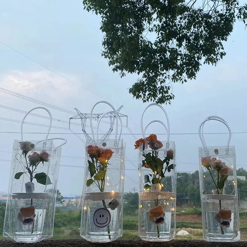 Clear PVC Gift Bags with Handles