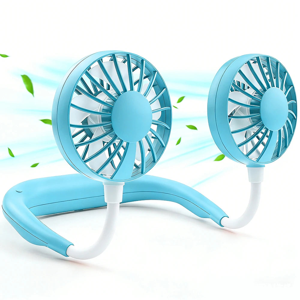 Ventilateur de Nuque Portable à Double Tête