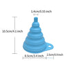 Collapsible Silicone Funnel for Engine Oil and Washer Fluid