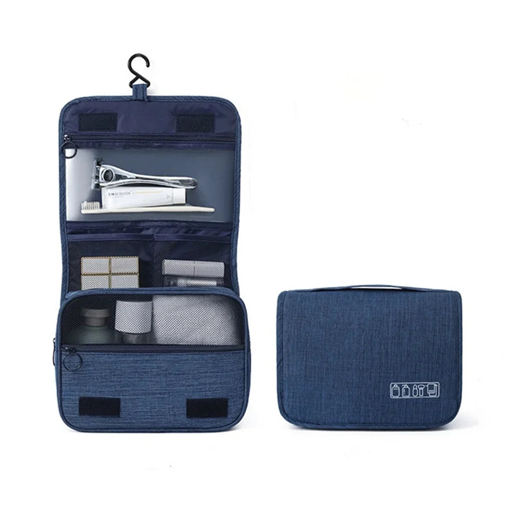 Hanging Toiletry Bag with Waterproof Oxford Fabric and Large Capacity