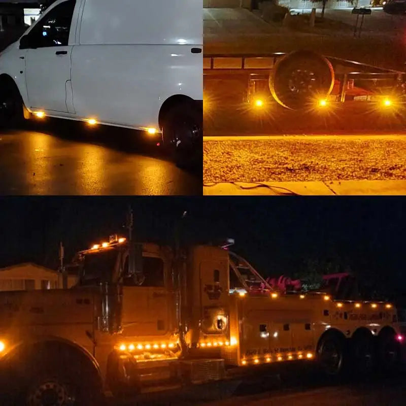 LED Side Marker Lights with Smoke Lens for Trucks, Trailers, Boats & RVs