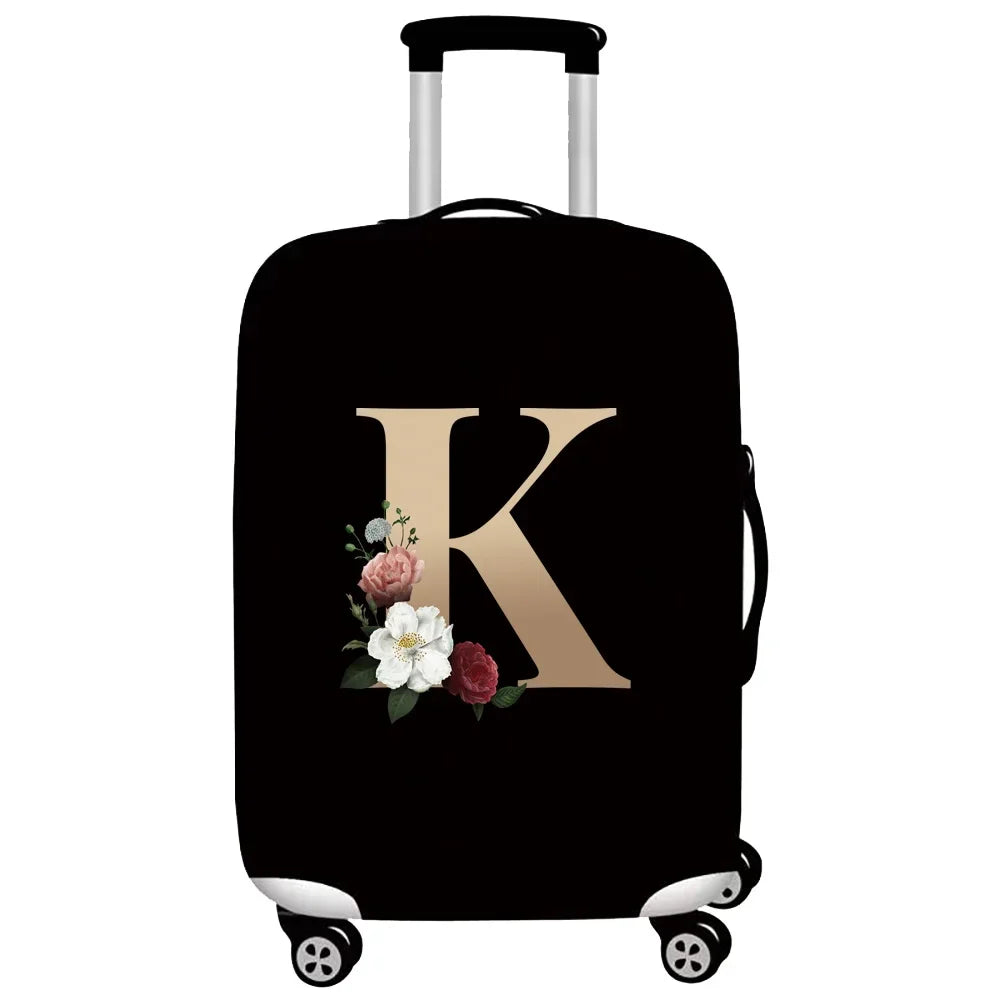 Gold Letter Series Elastic Luggage Cover