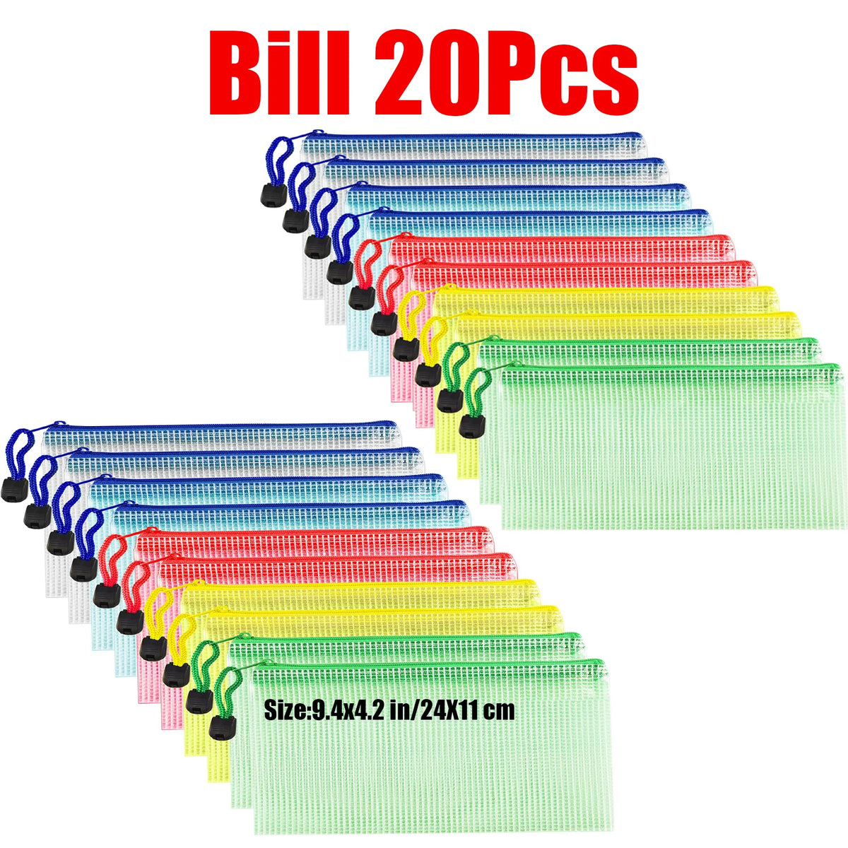 Clear Waterproof Zipper Document Organizer