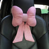 Cute Bowknot Car Neck Pillow – Plush Headrest for Comfortable Drives