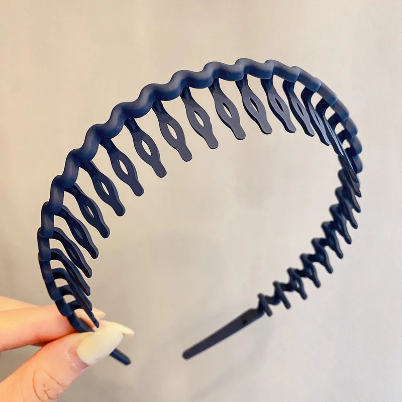Elegant Solid Color Wave Hairbands