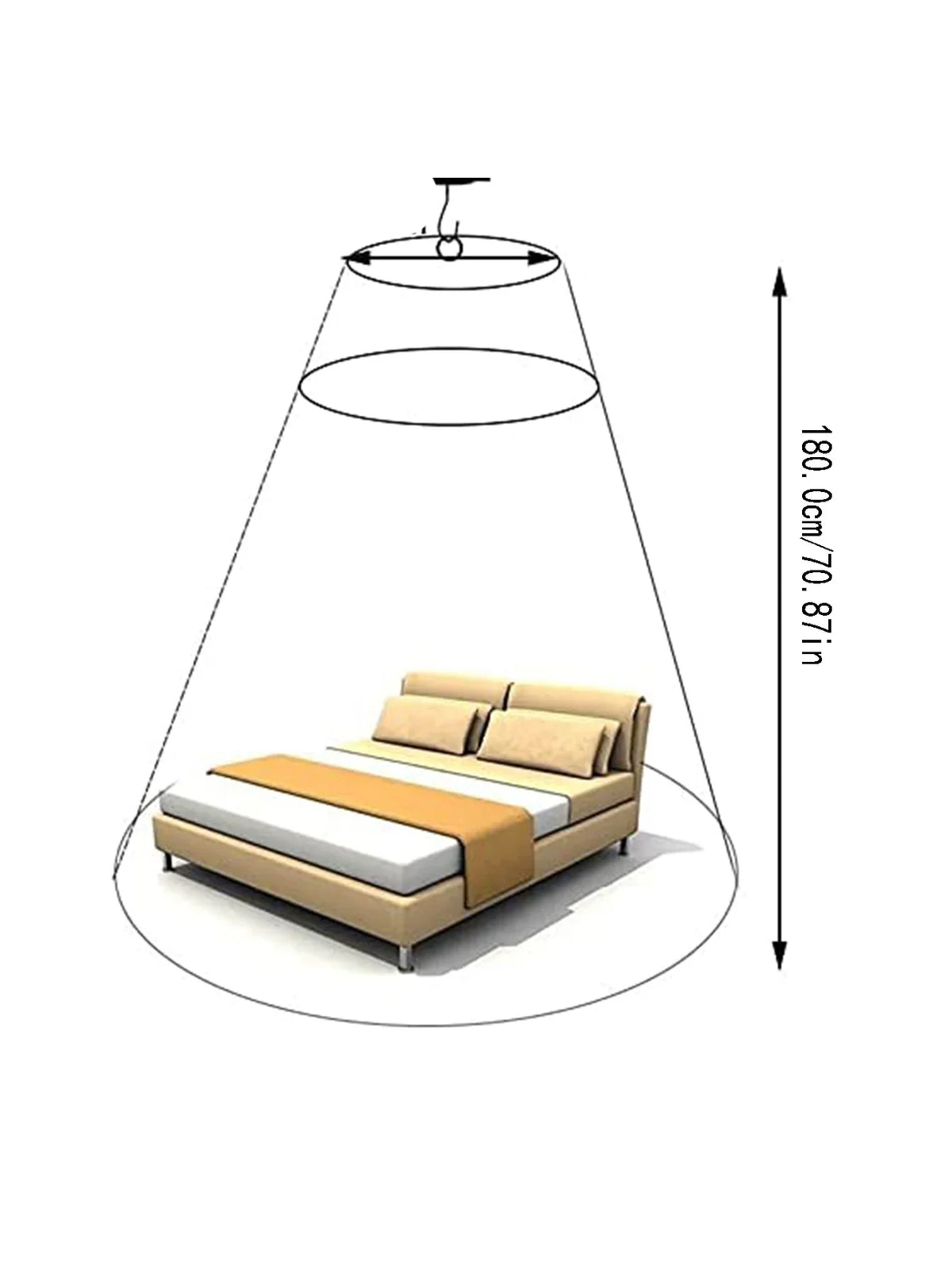 Princess Dome Mosquito Net – Elegant Hanging Canopy Protection