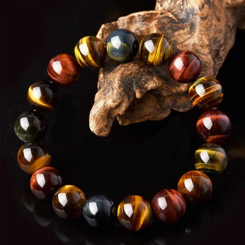 Natural Tiger's Eye Beaded Bracelet