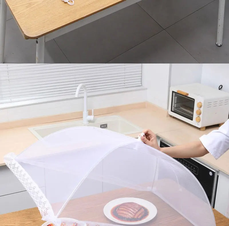 Foldable Mesh Food Cover for Outdoor Dining