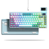 Compact Mechanical Keyboard with OLED Display and Hot-Swappable Switches