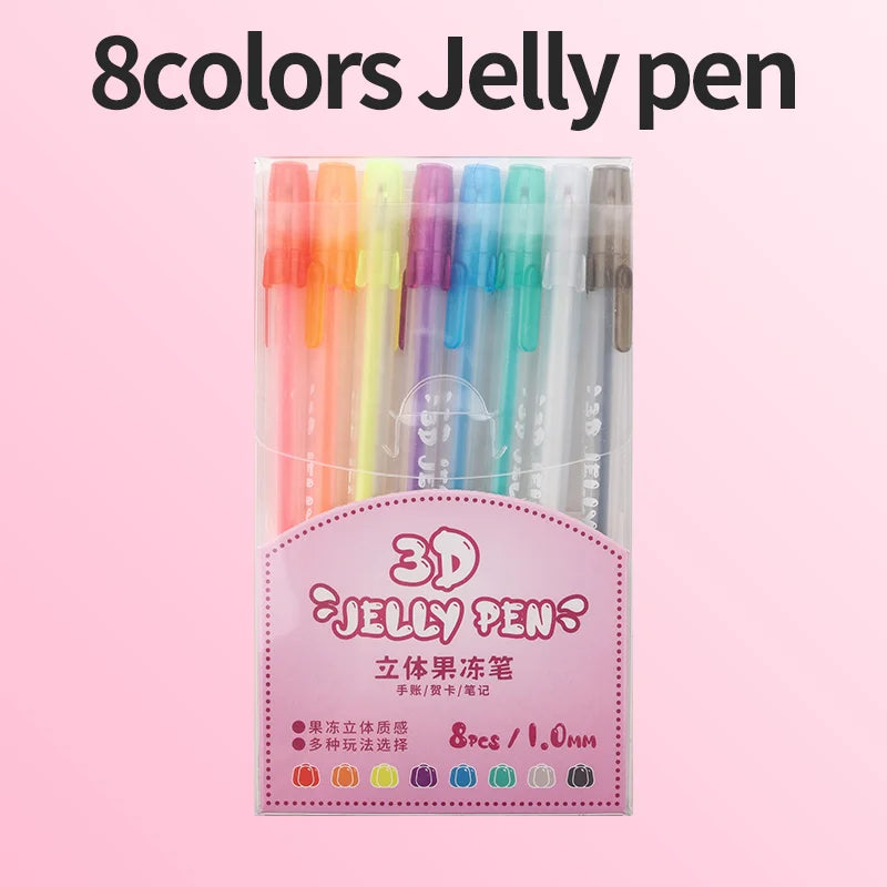 Retractable Glitter Gel Pens
