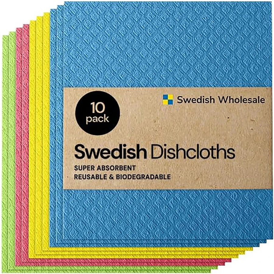 Reusable Cellulose Sponge Cloths for Kitchen Cleaning
