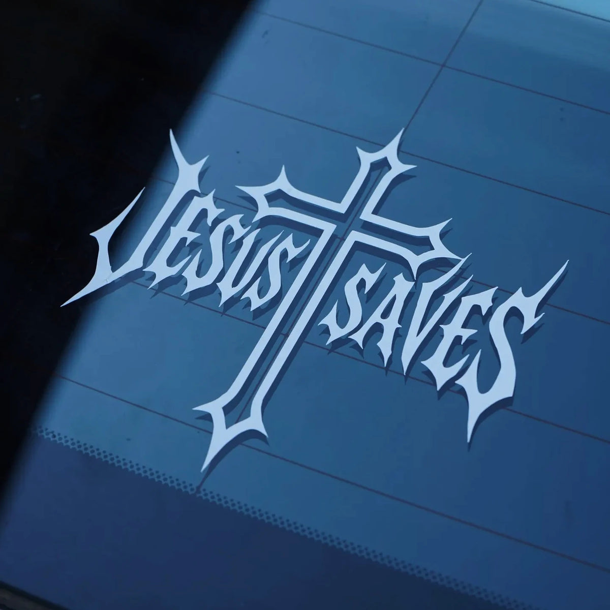 Jesus Saves Waterproof Vinyl Decal for Car or Truck