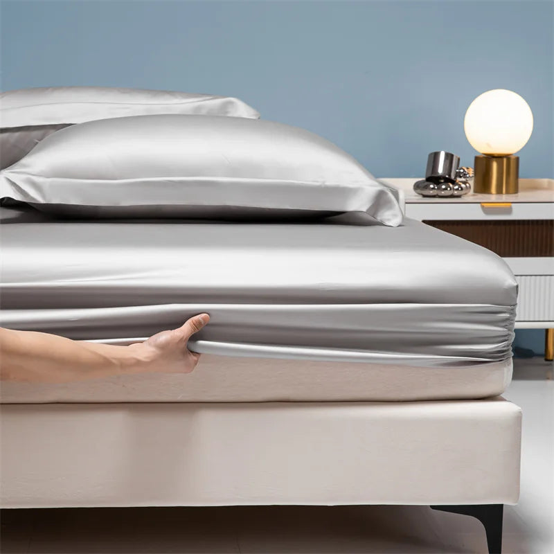 100% Bamboo Bed Sheet Set with Deep Pocket Fitted Sheet