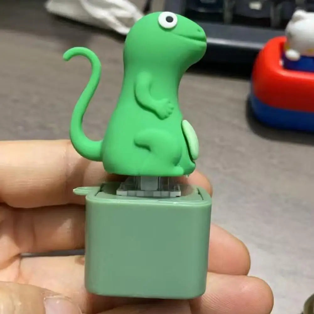 Witziger Echsen-Fidget-Anhänger mit LED-Sound