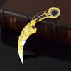 Blue Dragon Claw Folding Knife Model - 18cm Collectible Tactical Karambit