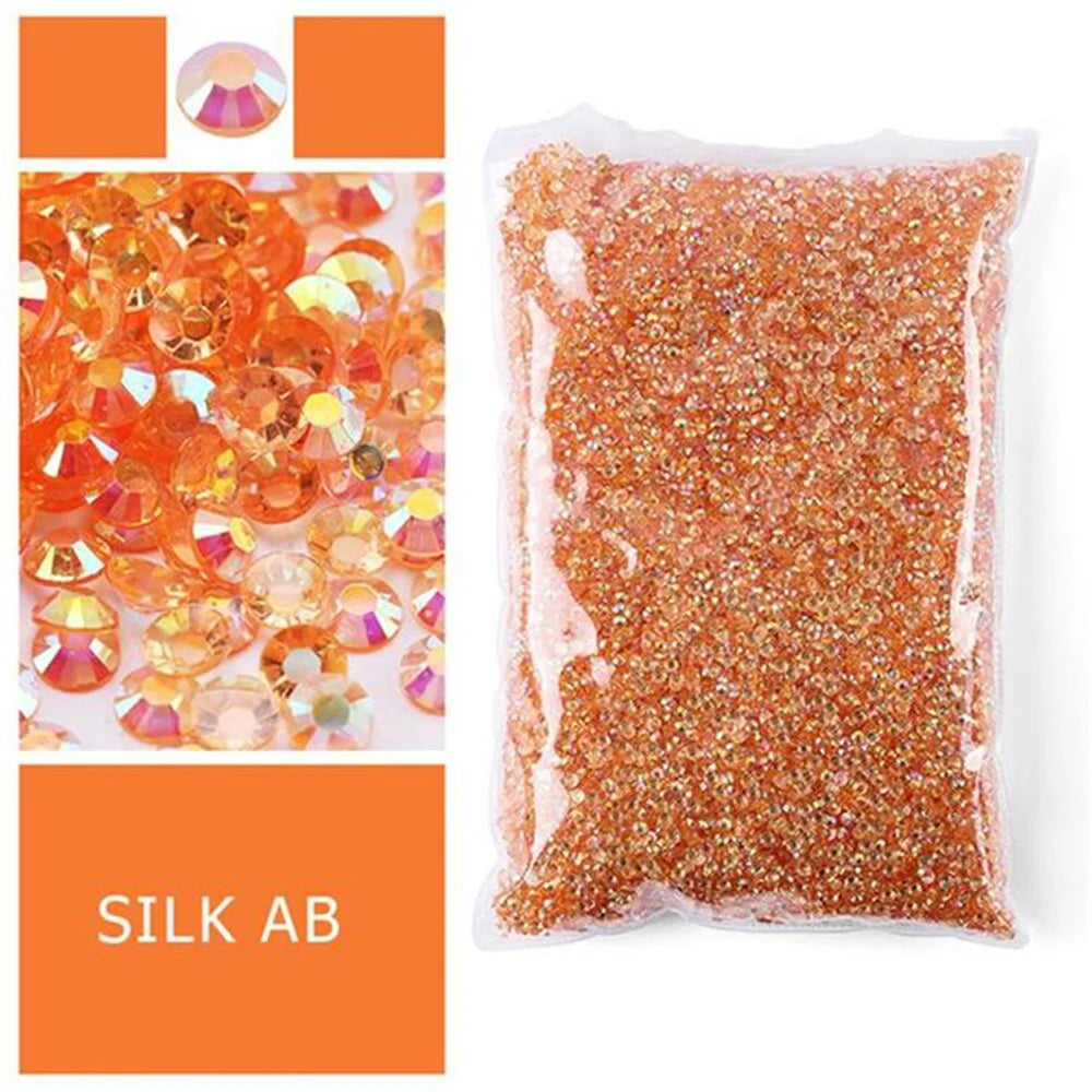 Jelly AB Flatback Resin Rhinestones (2-6mm)
