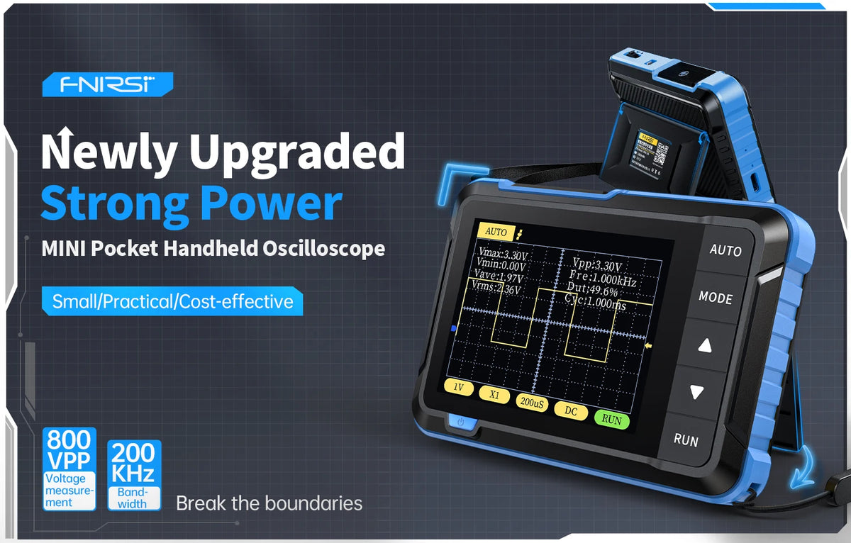 Handheld Digital Oscilloscope with Built-in Signal Generator