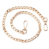 Gold-toned adjustable metal chain link shoulder strap for bags