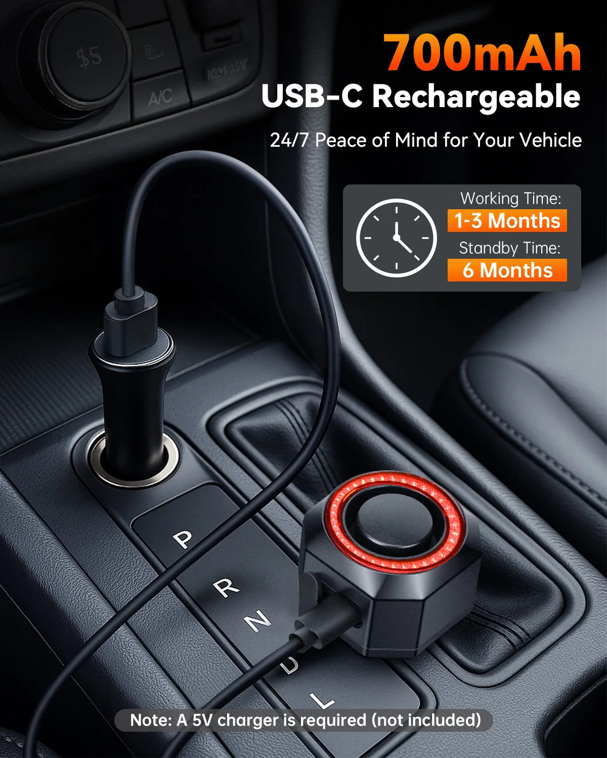 120dB Wireless Car Alarm System with Remote Control