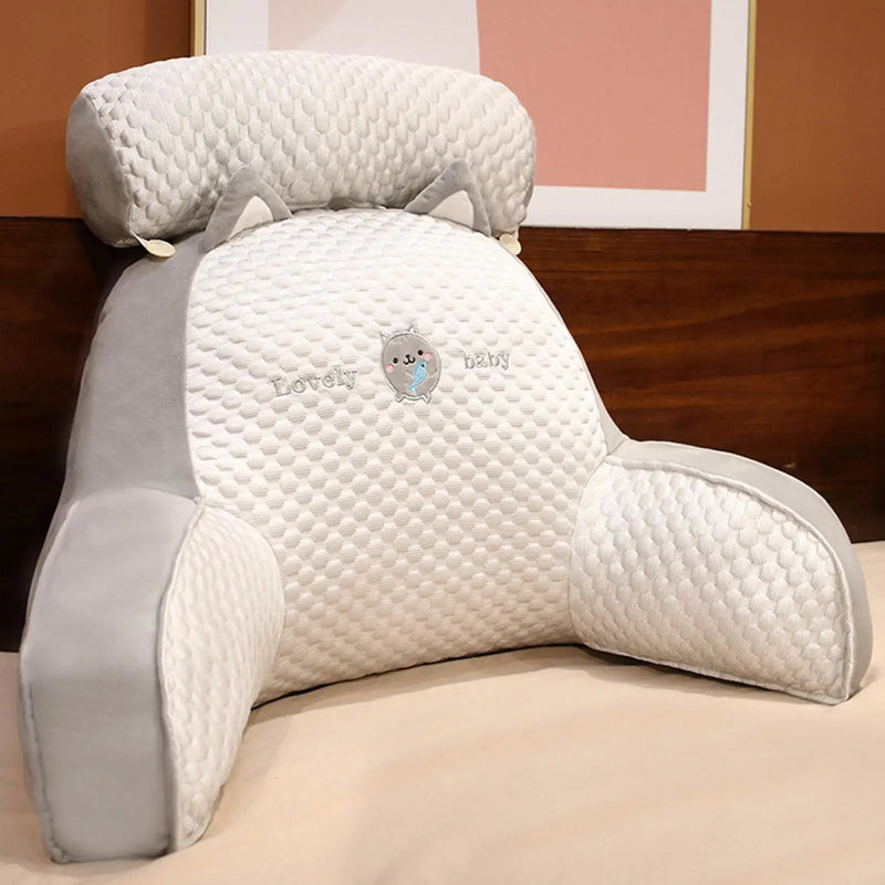 Ergonomisches Bett-Rückenlehnenkissen mit Armlehnen