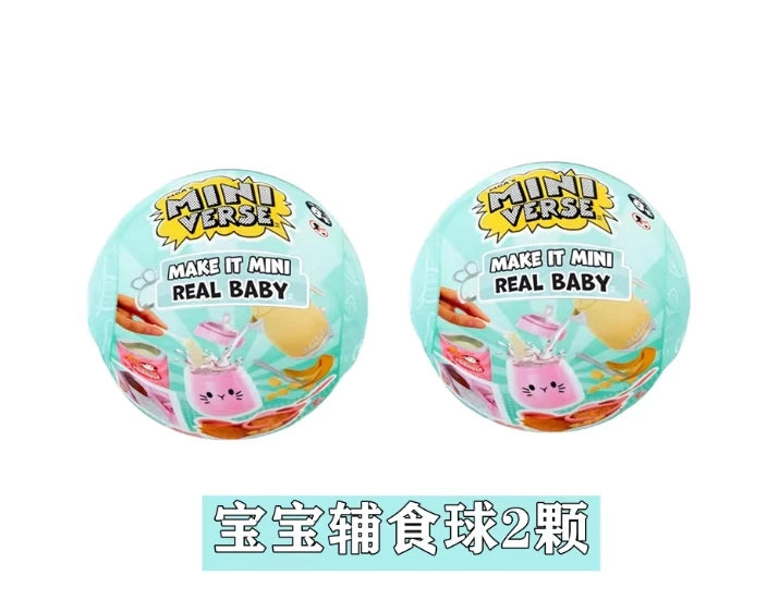 Mini Verse Make It Mini Real Baby DIY kit with miniature food accessories