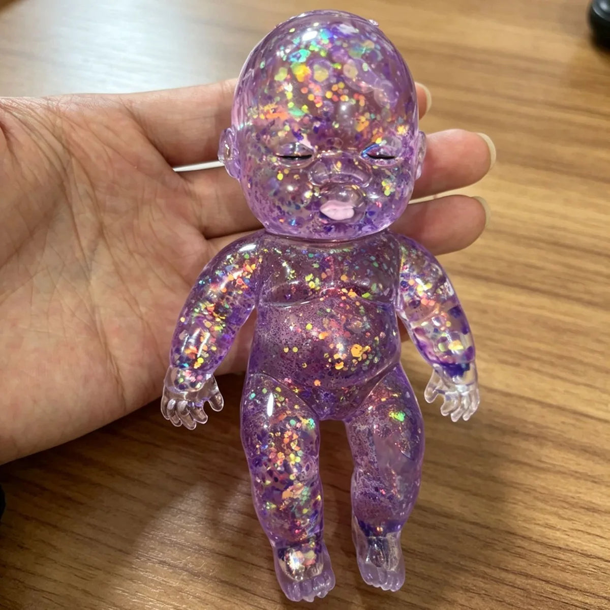 Glitter Squishy Fidget Toy - Slow Rebound Stress Relief for Kids and Adults